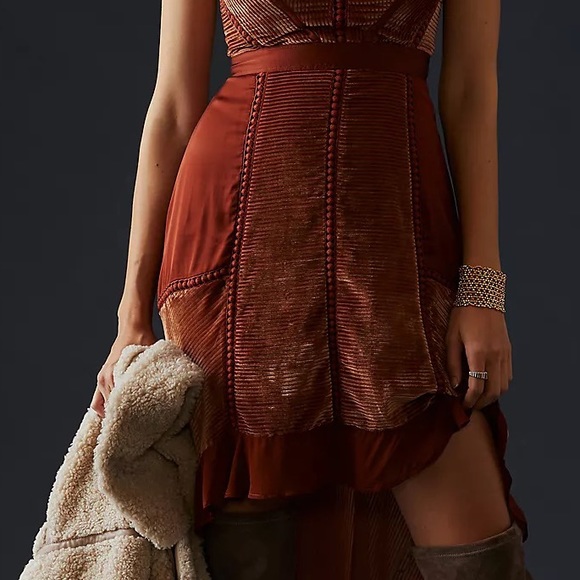 Anthropologie Velvet Asymmetrical Dress - Picture 11 of 15